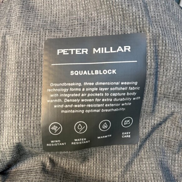 Peter Millar Squallblock Full Zip Vest Water Resistant Gale Gray Size 2X - Picture 5 of 9